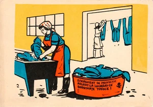 Romania, 1970's, Vintage Communist Propaganda Postcard - Labor Protection - Picture 1 of 2