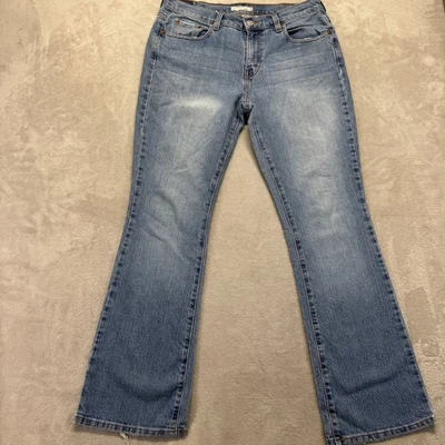 Levi's 315 Jeans Women 10M Boot Cut Y2K Stretch Light Wash Blue Whiskered Denim - Image 1 of 4