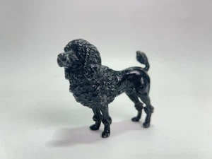 Vintage MCM Poodle Toothpick Match Holder Black Cast Metal 3 Inch Rare HTF - Picture 1 of 12