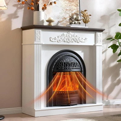 Lareira elétrica 45" com prateleira, aquecedor elétrico de lareira, lareiras TV Sta - Imagem 1 de 4