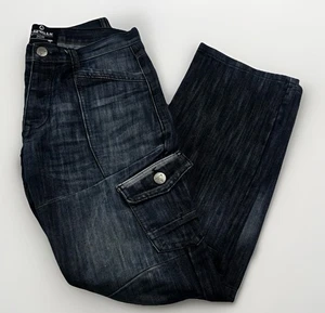 Airwalk Dark Blue Denim Jeans UK 30R Skater Multi Pocket Style Y2K - Picture 1 of 7