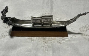 5ive siS Thai Kartenetui: Thai Royal Barge Zinn mit Holzboden - Bild 1 von 5