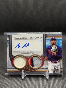 2023 Topps Museum Collection Byron Buxton Signature Swatches Relic Auto /299 - Picture 1 of 2