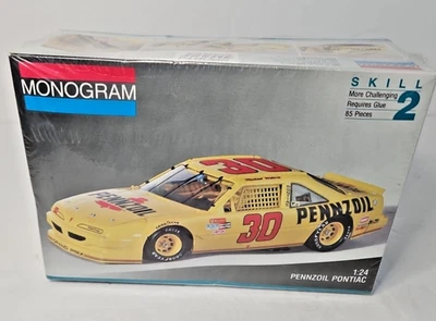 Michael Waltrip #30 Pennzoil Bahari Pontiac Monogram 1/24 Plastic Model #2939 - Image 1 of 3