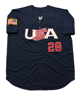 Team USA Baseball Jersey. Mens XL. Blue. Nolan Arenado. - Picture 1 of 9