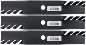 3 USA Mower Blades® Commercial Toothed for Encore® 363046, 363291 36" 52" Deck - Picture 1 of 7