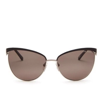 Óculos de sol Ted Baker B642 roxo marrom escuro olho de gato 135 mm novo sem etiquetas - Imagem 1 de 4