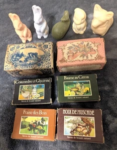 Konvolut 11 Vintage Seifen Tierformen & internationale Bars in Boxen - Bild 1 von 14