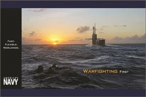 U.S. Navy Poster featuring Nuclear Submarine War fighting First Poster 20x30 - Picture 1 of 1