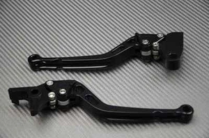 Par de palancas de freno y embrague largas completamente negras CNC KAWASAKI GPZ 900R 900 1990 - Imagen 1 de 5