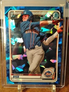 Matthew Dyer 2020 Bowman Draft Sapphire Mets 1st Bowman - Picture 1 of 3