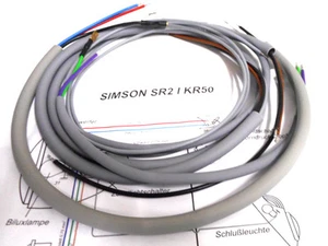 Simson SR2 SR2E KR50 Kabelbaum Schaltplan Grau SR 2 E Kabel Kabelsatz KR 50 Neu - Picture 1 of 1