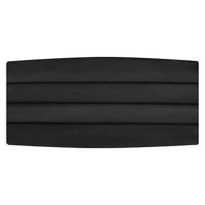 Mens XXL New Big and Tall  Black Satin Cummerbund and Bow Tie 44" to 60" waist - Image 1 of 3