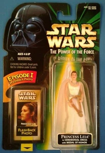Star Wars Princess Leia in Ceremonial Dress, POTF Flashback Photo Green Card - Picture 1 of 6