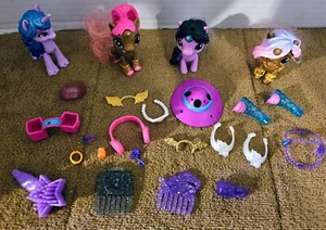 Lot 4 Unicorn My Little Pony Zuru 5 More W/Accessories Lovey Braidy Jade Izzy  - Picture 1 of 24