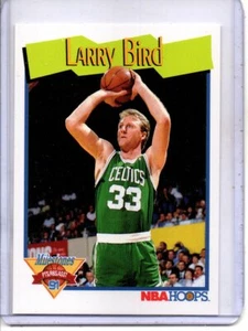 1991-1992 NBA HOOPS #314 HITOS: LARRY BIRD BOSTON CELTICS (Salón de la Fama) - Imagen 1 de 2