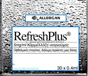 Refresh Plus Tears Monodose Lubricant Eye Drops 30 X 0,4 ml by Allergan - Picture 1 of 1