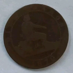 1870 France 5 Centimes Coin-Bronze, 25.1mm, KM#842, Circulated, Historical Piece - Picture 1 of 5