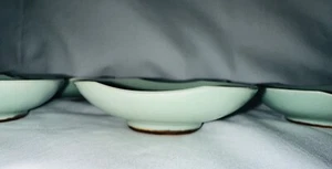 7 Celadon Celedon & Teal Small Sauce Bowls 1/2” X 2,1/2” Eggshell Thick - Picture 1 of 6