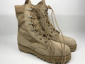 Botas tácticas/de trabajo de combate Desert Tan con suela Vibram para hombre talla 5 R - Imagen 1 de 9
