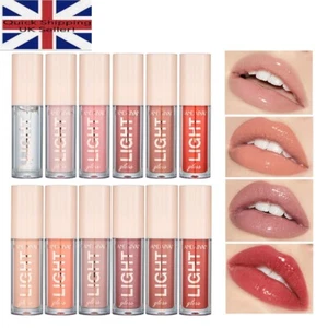 12 Colours Mirror Pearl Lip Gloss Waterproof Long Lasting Moisturizing Lipstick - Picture 1 of 28