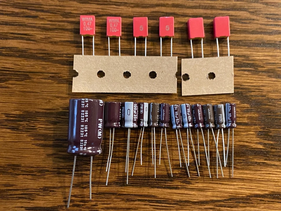 Denon DP-55K Kit de Reparación de Velocidad Condensadores Juego de Recapitulación de Tocadiscos Foto 1 de 1