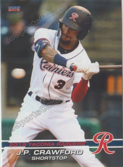 2019 Tacoma Rainiers JP Crawford RC Rookie Seattle Mariners - Image 1 of 1