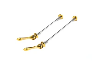 MOWA Mountain Cyclocross Gravel Cycling Bike Titanium-axle QR Skewer Set Gold - Picture 1 of 12
