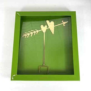Kate Spade Two Hearts Gold Cake Topper New Lenox - Picture 1 of 6