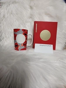 Starbucks 16 oz Tall Dot Red Poppies Keramik Tasse 2015 Limited Edition - Bild 1 von 6