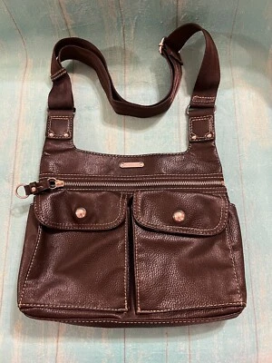 bolso bandolera franco sarto marrón oscuro Foto 1 de 4