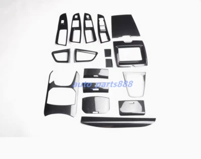 Kit de cubierta interior completo de fibra de carbono ABS de 15 piezas para Ford Edge 2015-2017 Foto 1 de 4