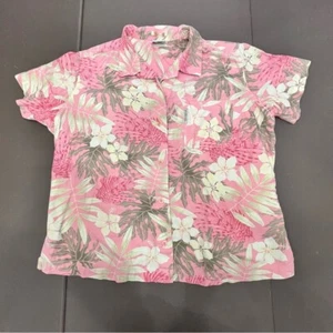 Columbia River Resort Hemd Damen XXL Hawaii Blumen Tropical Camp Button Down - Bild 1 von 9