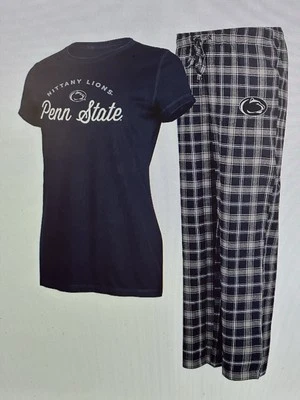 Penn State Nittany Lions NCAA Women's Artic T-Shirt & Flannel Pants Sleep Set XL - Image 1 of 4