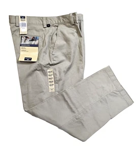 Dockers Pant Washed Chino Khaki Tan Flat Front Size 38x30 Cotton Relaxed Fit NEW - Picture 1 of 13
