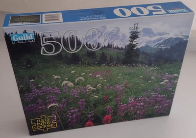 Mt. Ranier, WA Puzzle 500 pcs 15.5x18 NIB Sealed 10+ 1996 Parker Bros. USA - Image 1 of 2