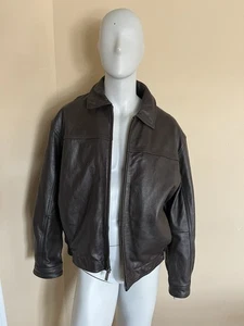 Herren Wilson Lederjacke Braun Leder Größe XL - Bild 1 von 8