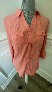 Cato Damen Hemd Koralle Knopfleiste Größe L - Bild 1 von 4