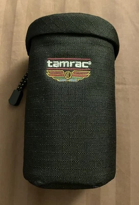 Tamrac Camera Lens Case Black MX 5378 Lens Zip Bag Snaps Hook Loop - image 1 of 4