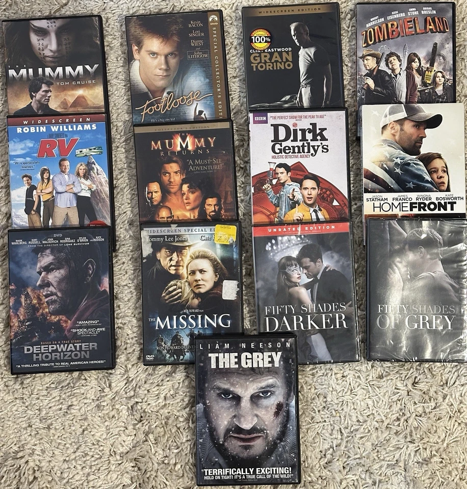 13 Used DVD Movies Lot - Various Genres - Great Value - Image 1 of 1