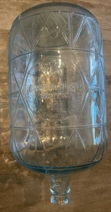 Vintage Glass Fullerton Bastanchury Water Co 5-Gallon Blue Glass Bottle 20” x 8” - Picture 1 of 6