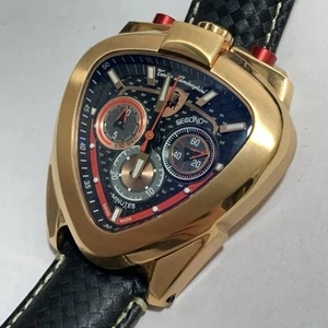 TONINO LAMBORGHINI SPYDER 12H-7 CHRONOGRAPH QUARTZ WATCH - Picture 1 of 8