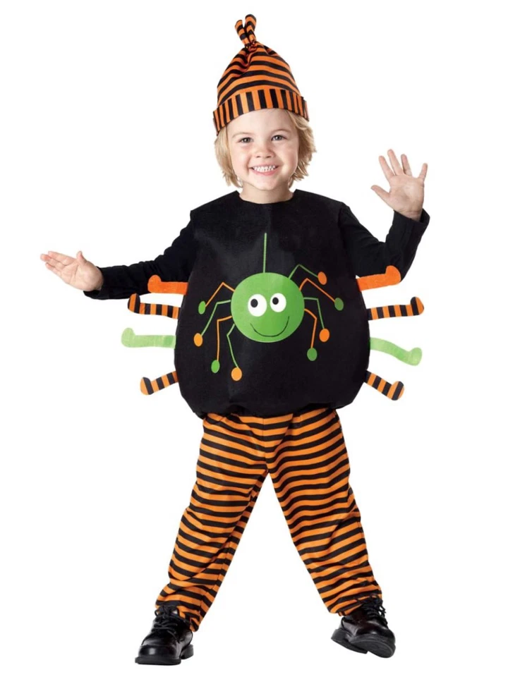 Infant Girls & Boys Plush Tiny Spider Costume with Top Pants & Hat 12-18 months - Image 1 of 1