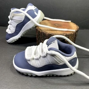 Air Jordan 11 Retro Low Toddler Sneakers Blue White Shoe Size 7C - Picture 1 of 9