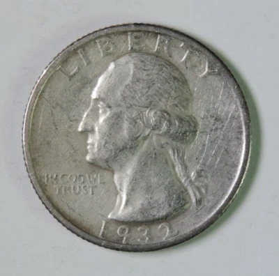 1932 S Washington Silver Quarter Coin Key Date - Image 1 of 2