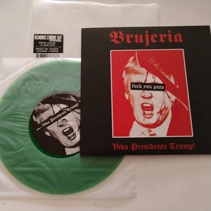 2016 NUCLEARBLAST RSD 7" GREEN WAX LIMITADA BRUJERIA VIVA PRESIDENTE TRUMP MINT - Picture 1 of 8