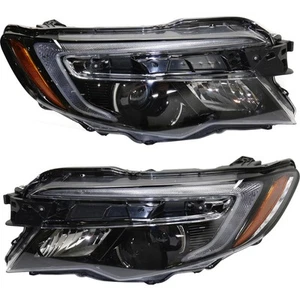 Driver & Passenger Side Headlights For Honda Pilot 2016-2018 Halogen w/ Bulbs LX - Picture 1 of 12