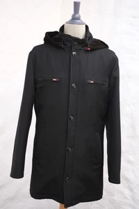 NEW KITON Parka in Wool and Rex Fur Lining Black US 46 / EU 56 - Picture 1 of 15