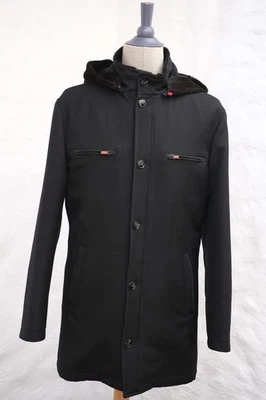 NEW KITON Parka in Wool and Rex Fur Lining Black US 46 / EU 56 - Image 1 of 4