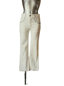 SEE BY CHLOE - Jean droit - blanc cassé - Taille 36fr - Coton Elasthanne - Neuf - Foto 1 di 8